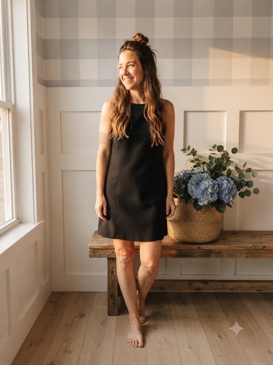 Boden Dresses & Skirts - Boden Black Sleeveless Midi Shift Dress 8